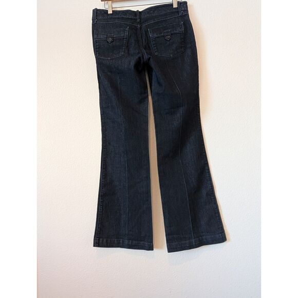 Banana Republic Blue Denim Trouser Y2K Dark Wash Jeans  Sz 28/6R - Picture 5 of 11